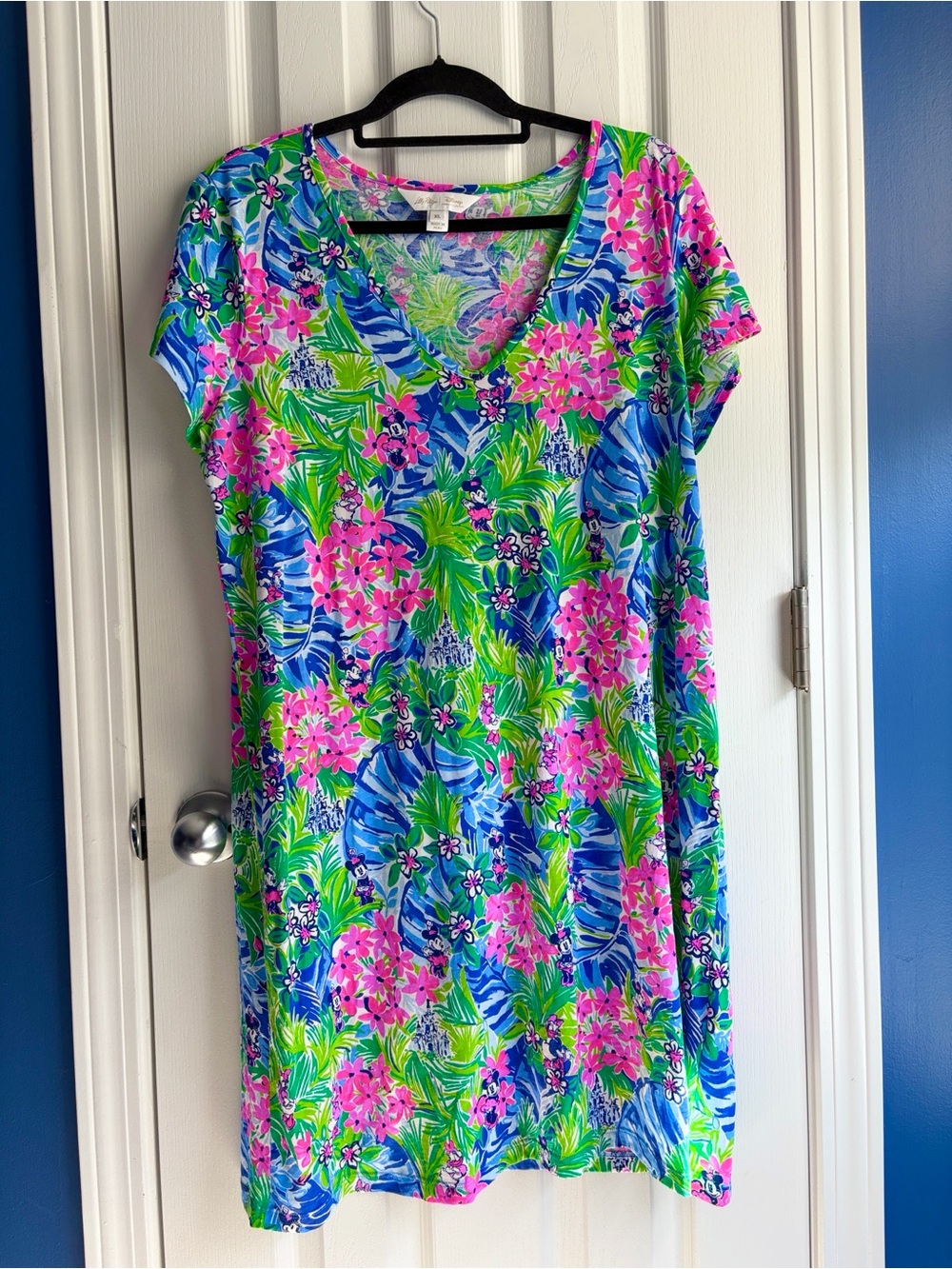NWOT Lilly Pulitzer x Disney Dreamin' Minnie & Daisy Etta T-Shirt Dress XL